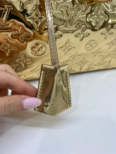 Louis Vuitton Gold Mirror Speedy 30