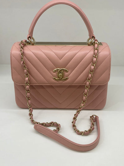 Chanel Trendy Pink Chevron CGHW