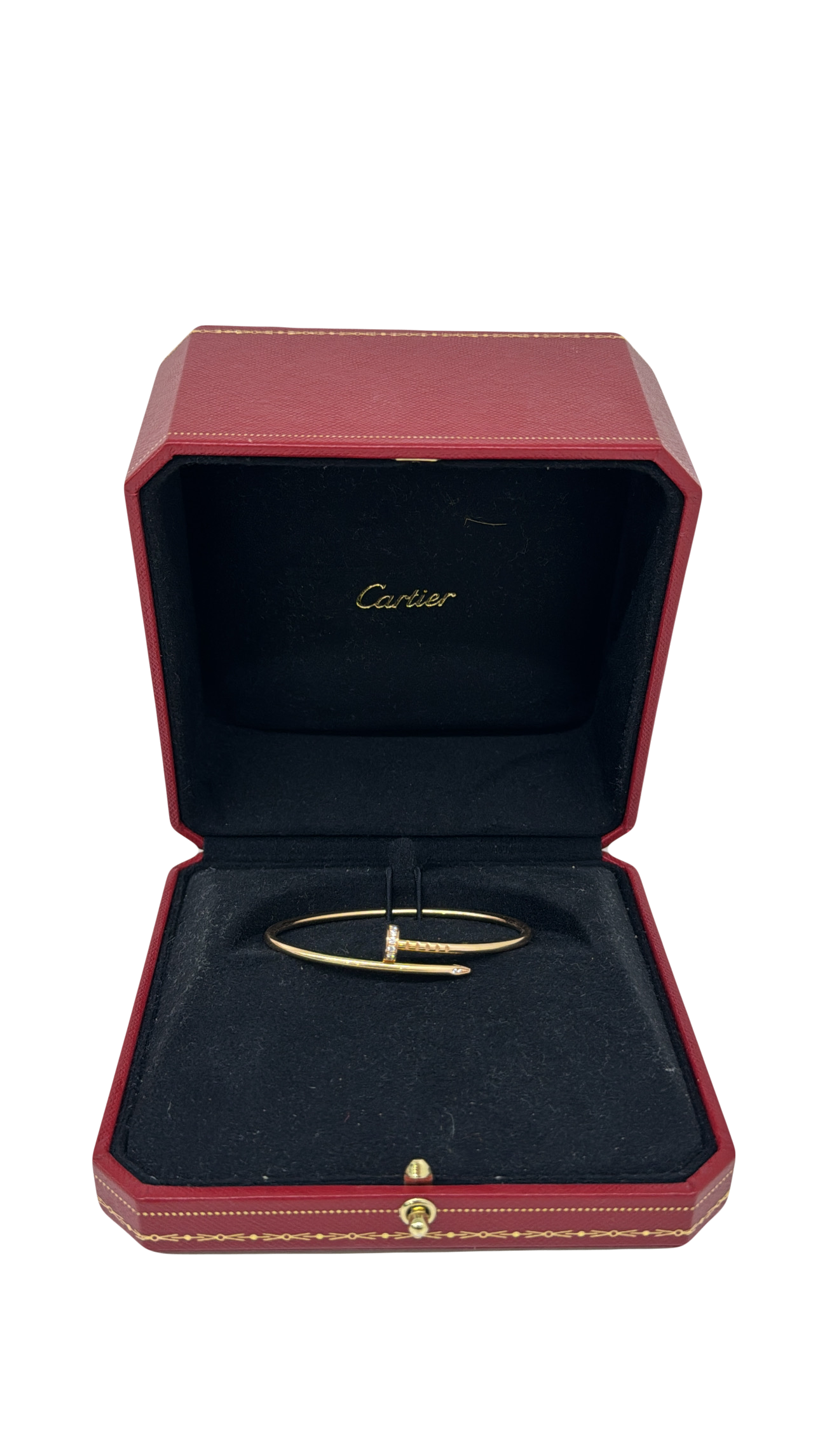 Cartier Juste Un Clou Bracelet Rose Gold Small Diamonds - Size 16