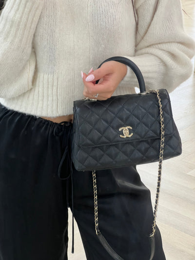 Chanel Coco Handle Small Black (microchipped)