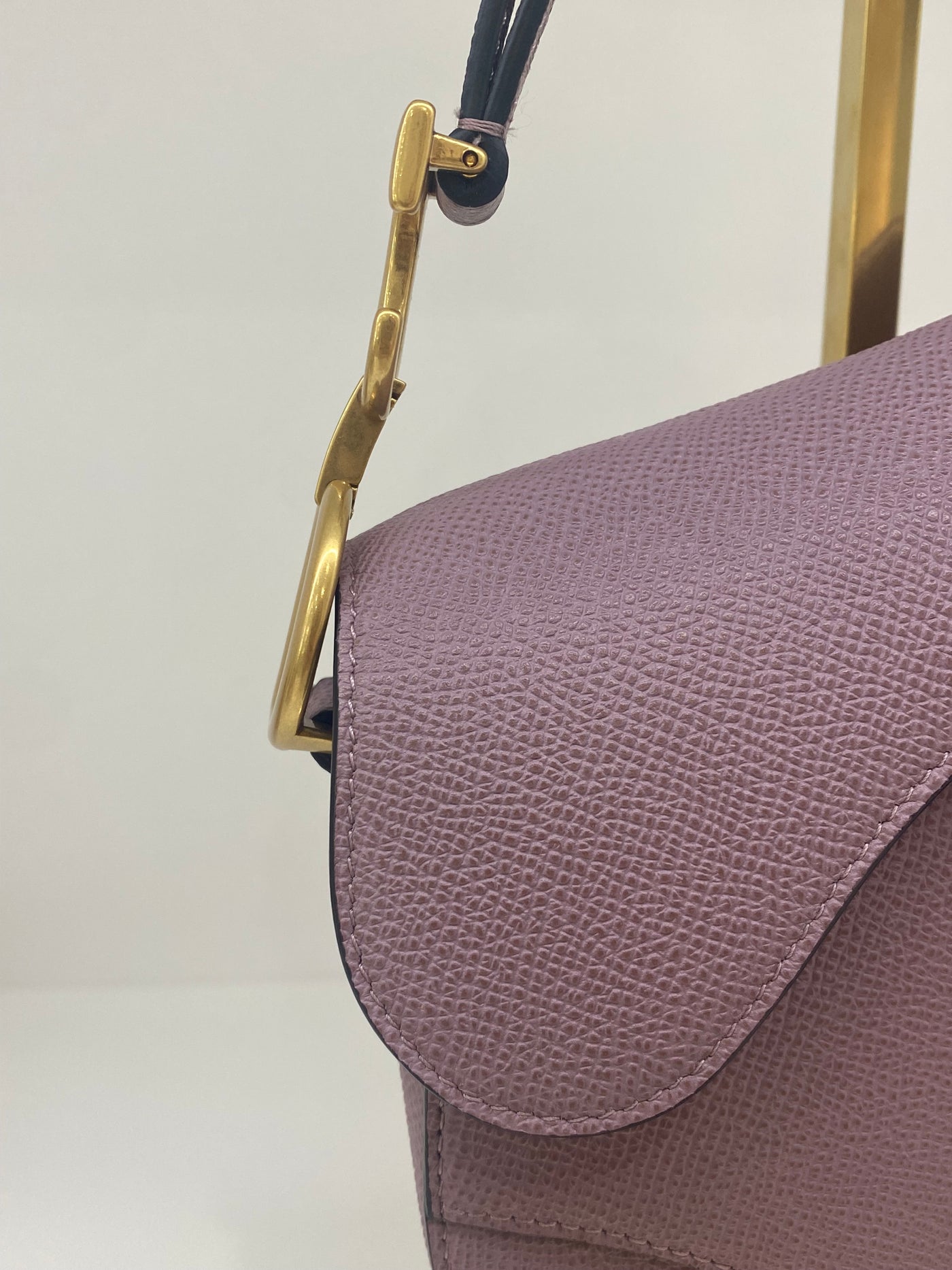 Christian Dior Mini Saddle Purple GHW