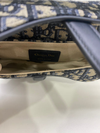 Christian Dior Mini Saddle Bag Oblique