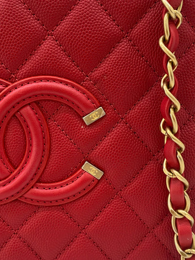 Chanel Red Vanity Bag