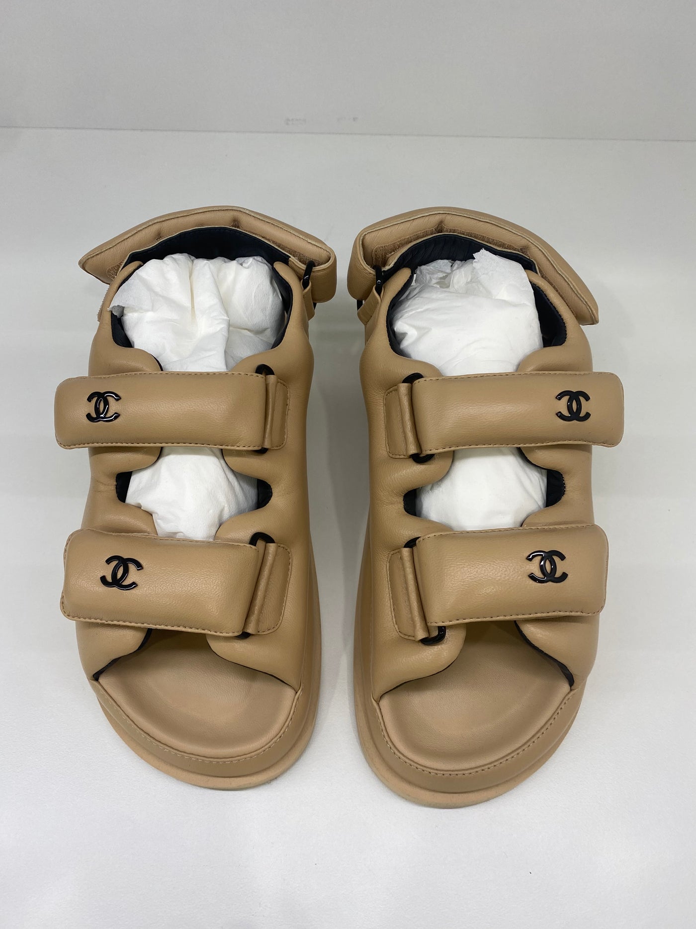 Chanel Dad Sandals Leather size 36C