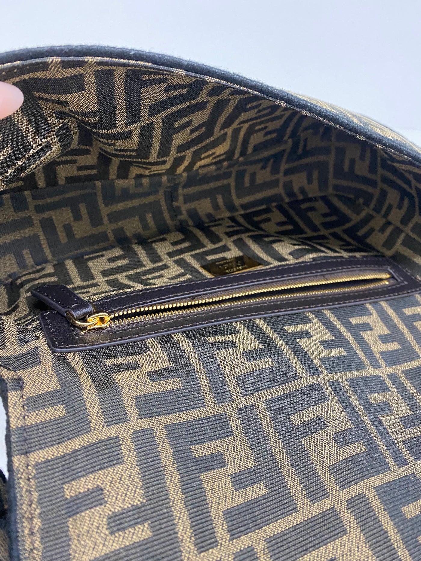 Fendi Baguette Monogram FF GHW