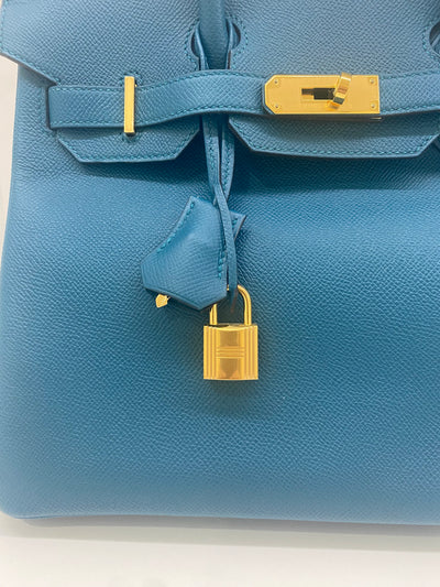 Hermes Birkin 30 - Vert bosphore GHW - D stamp