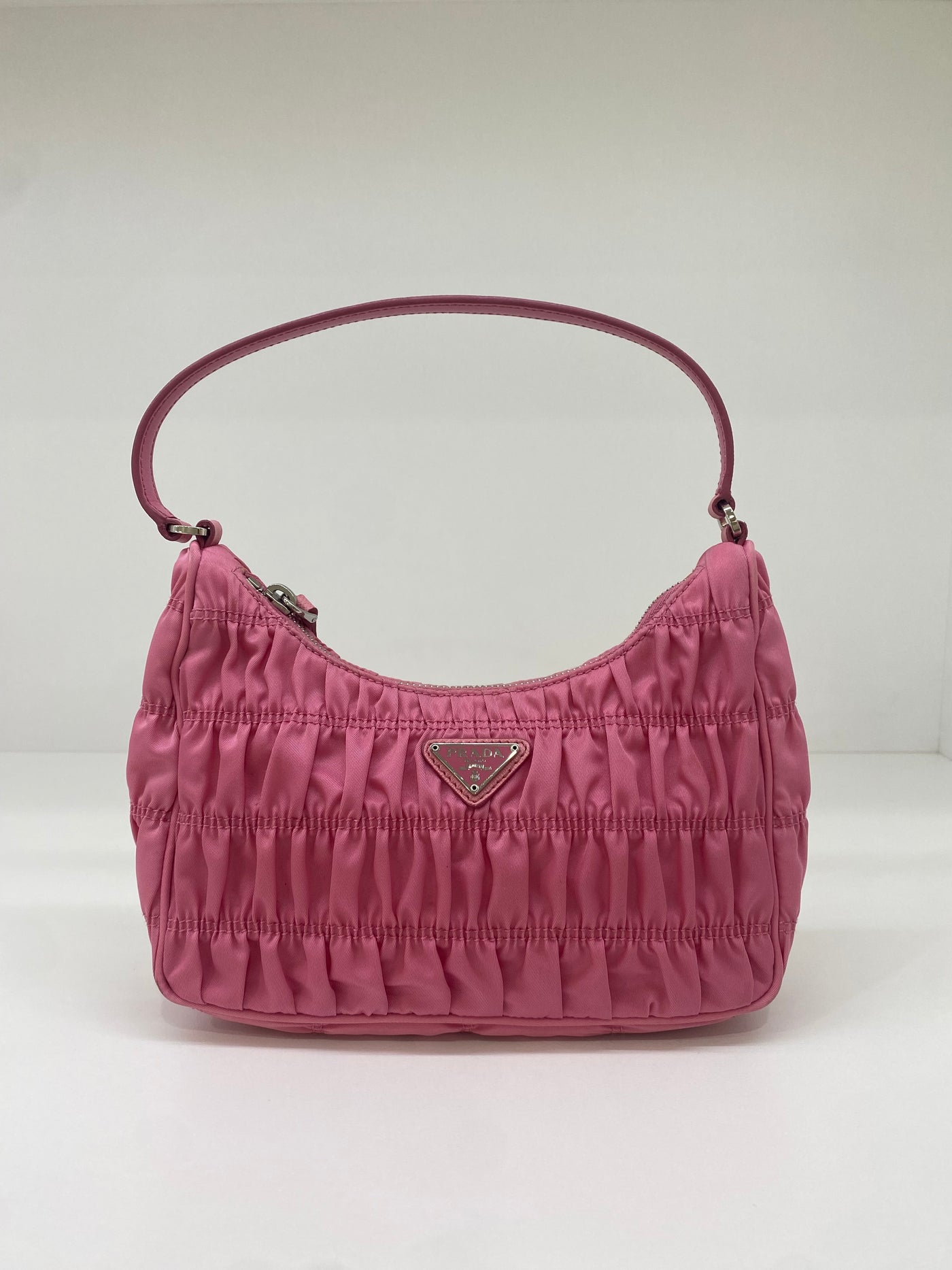 Prada Re-edition 2005 Ruched Pink