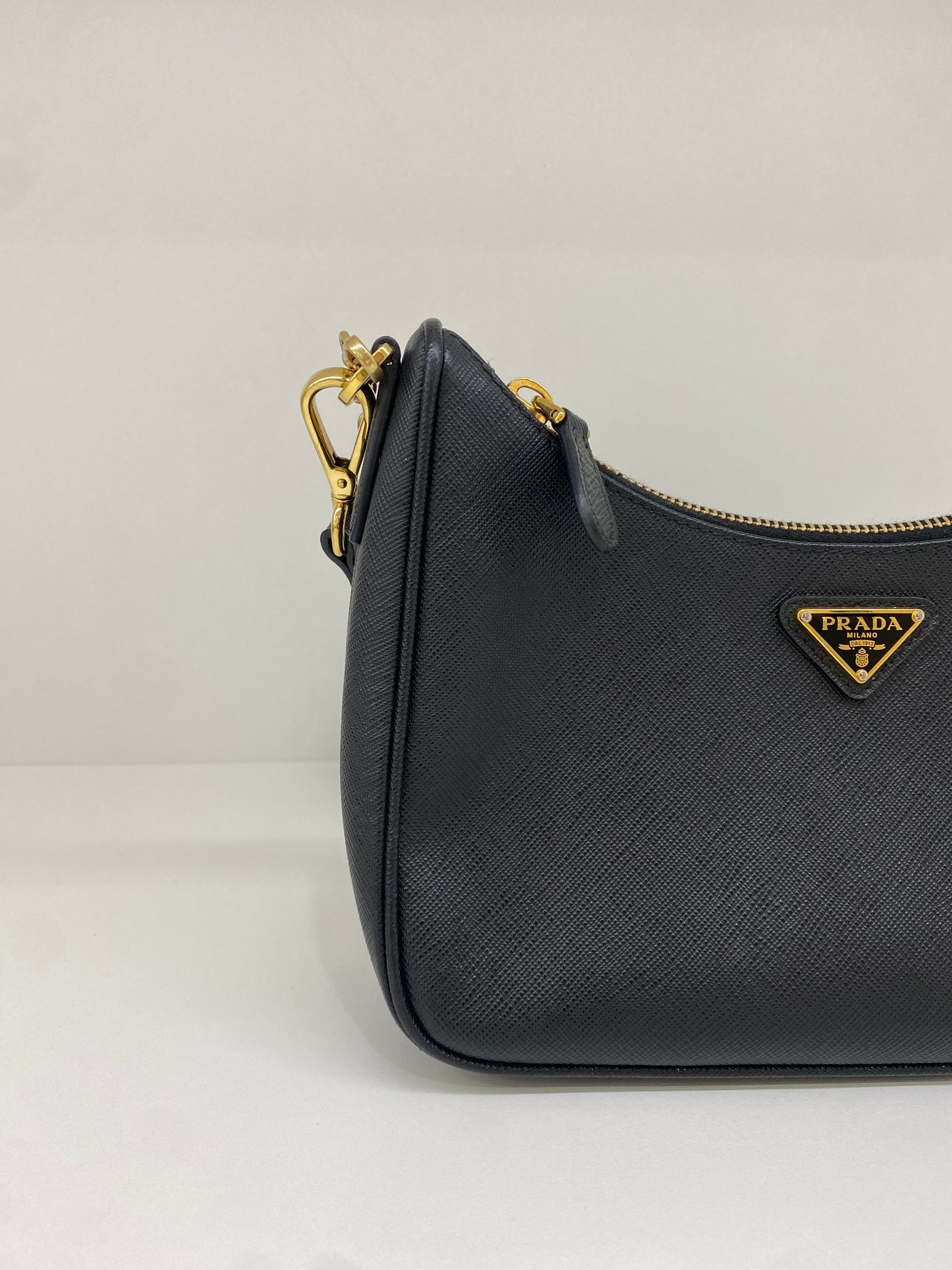 Prada Leather Re Edition Black GHW