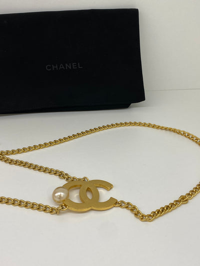 Chanel Gold & Pearl Belt