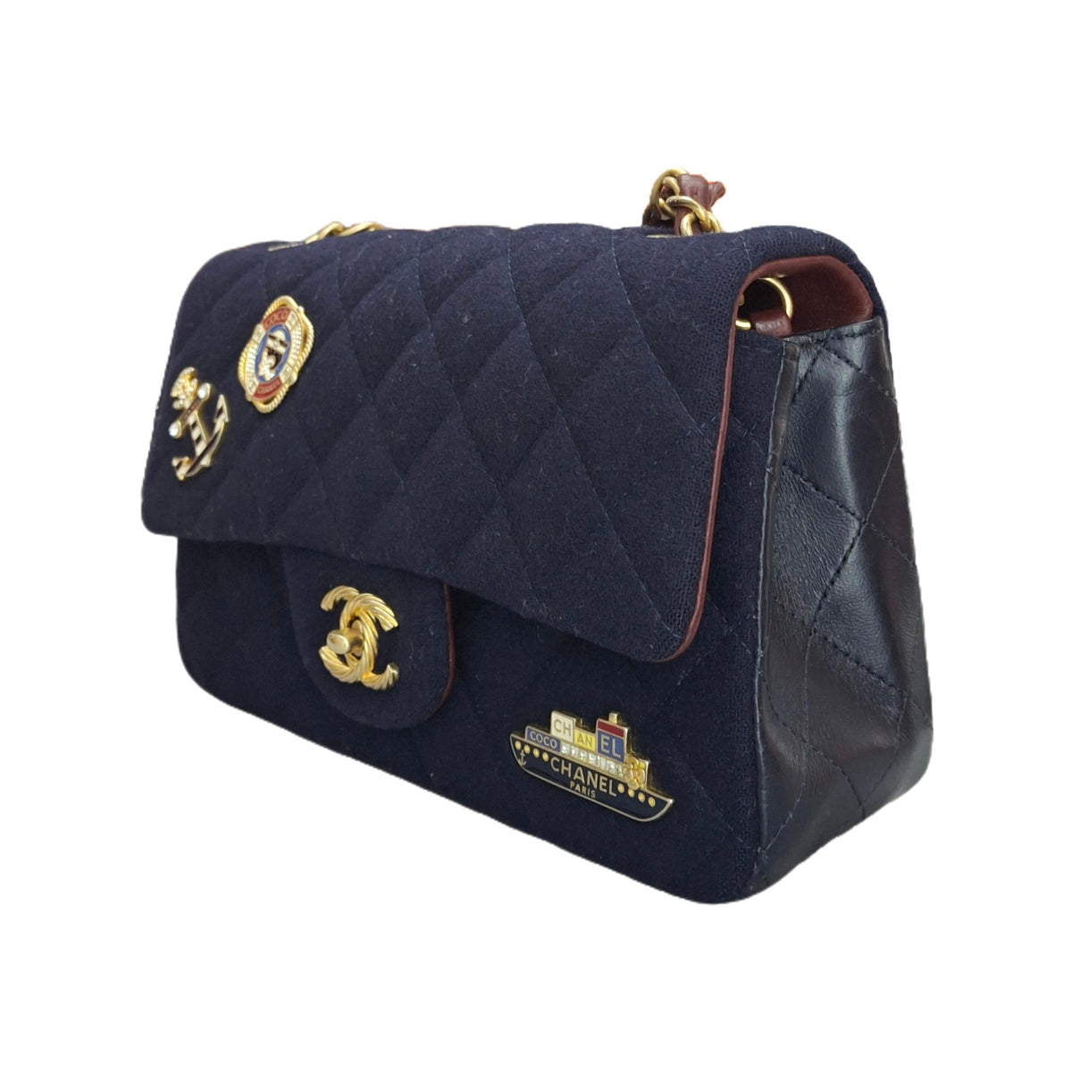 Chanel Sailor Classic Flap - Navy fabric - ONLINE EXCLUSIVE