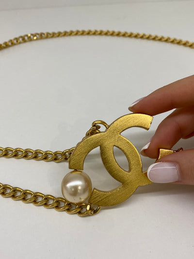 Chanel Gold & Pearl Belt