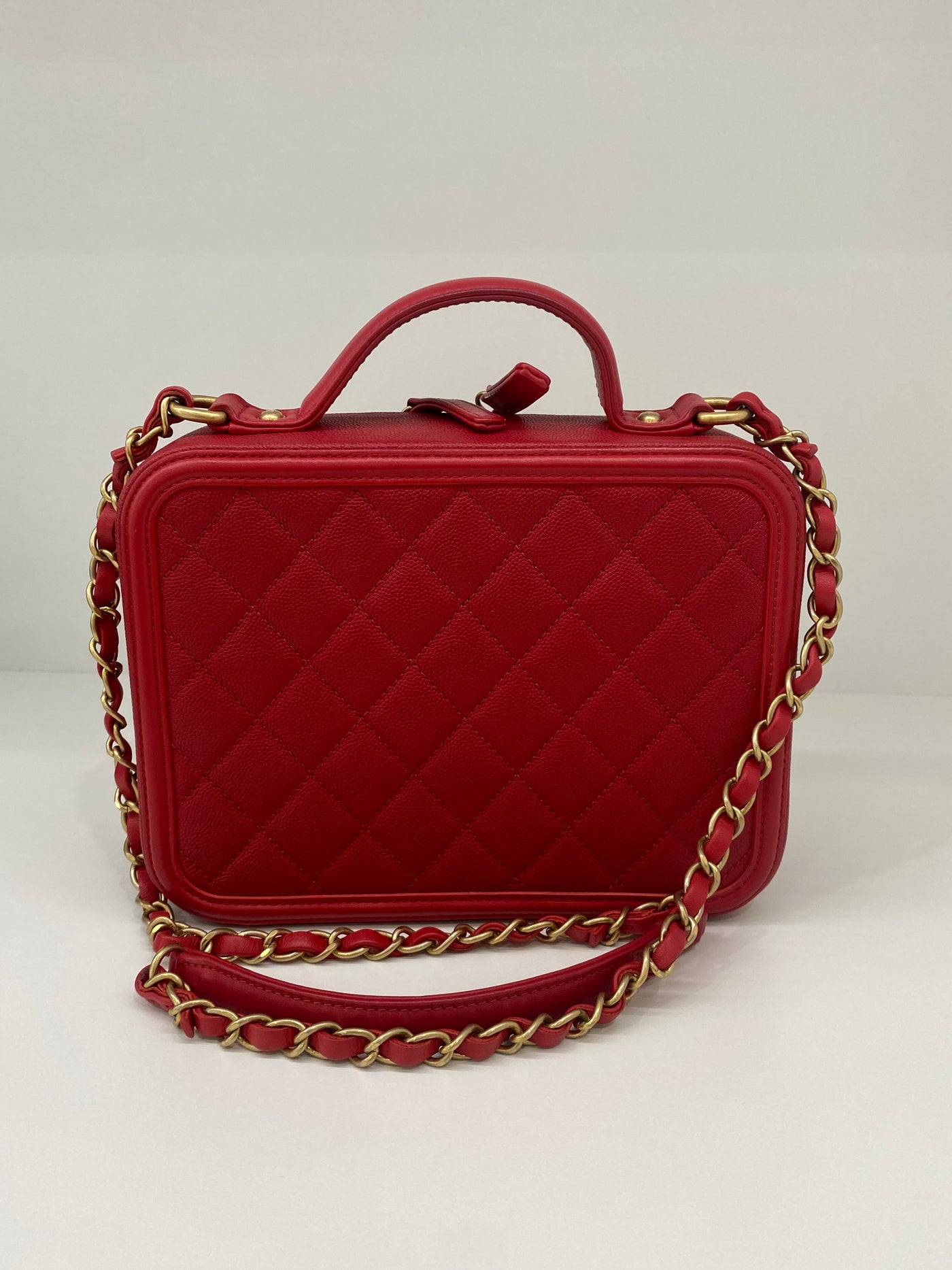 Chanel Red Vanity Bag