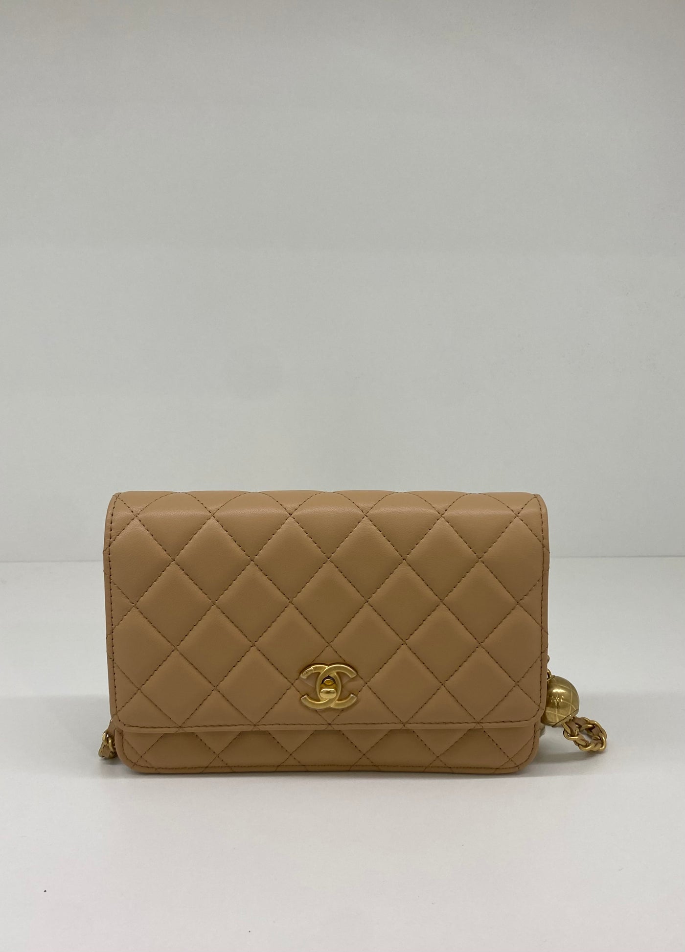 Chanel Beige Pearl WOC GHW