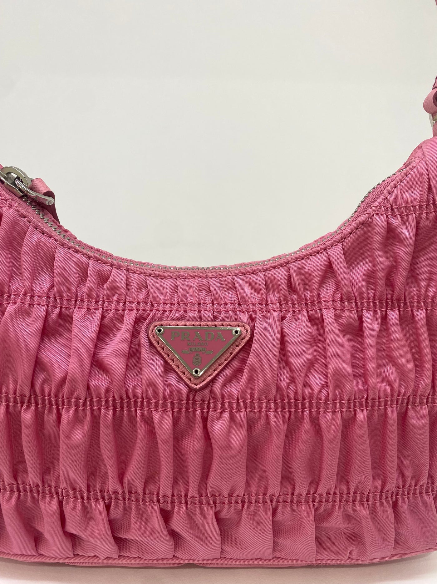 Prada Re-edition 2005 Ruched Pink