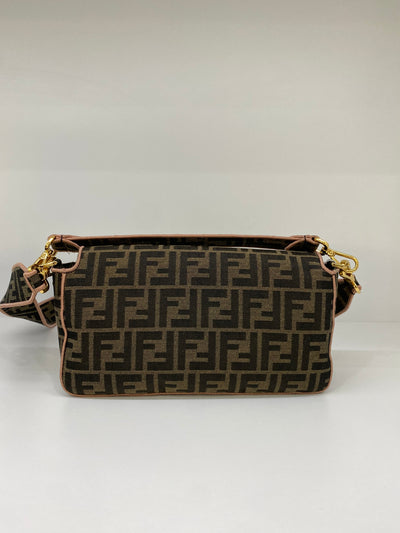 Fendi Baguette Brown Jacquard FF