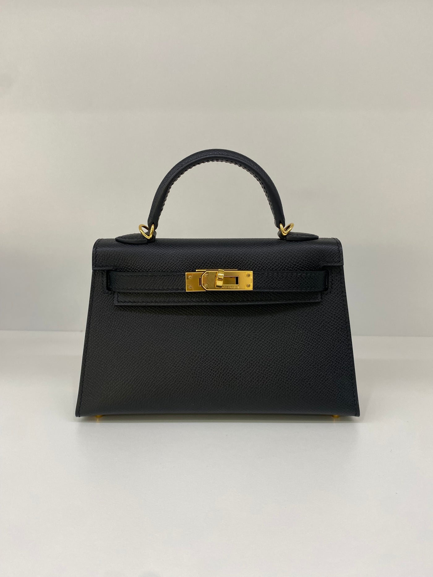 Hermes Mini Kelly Black GHW