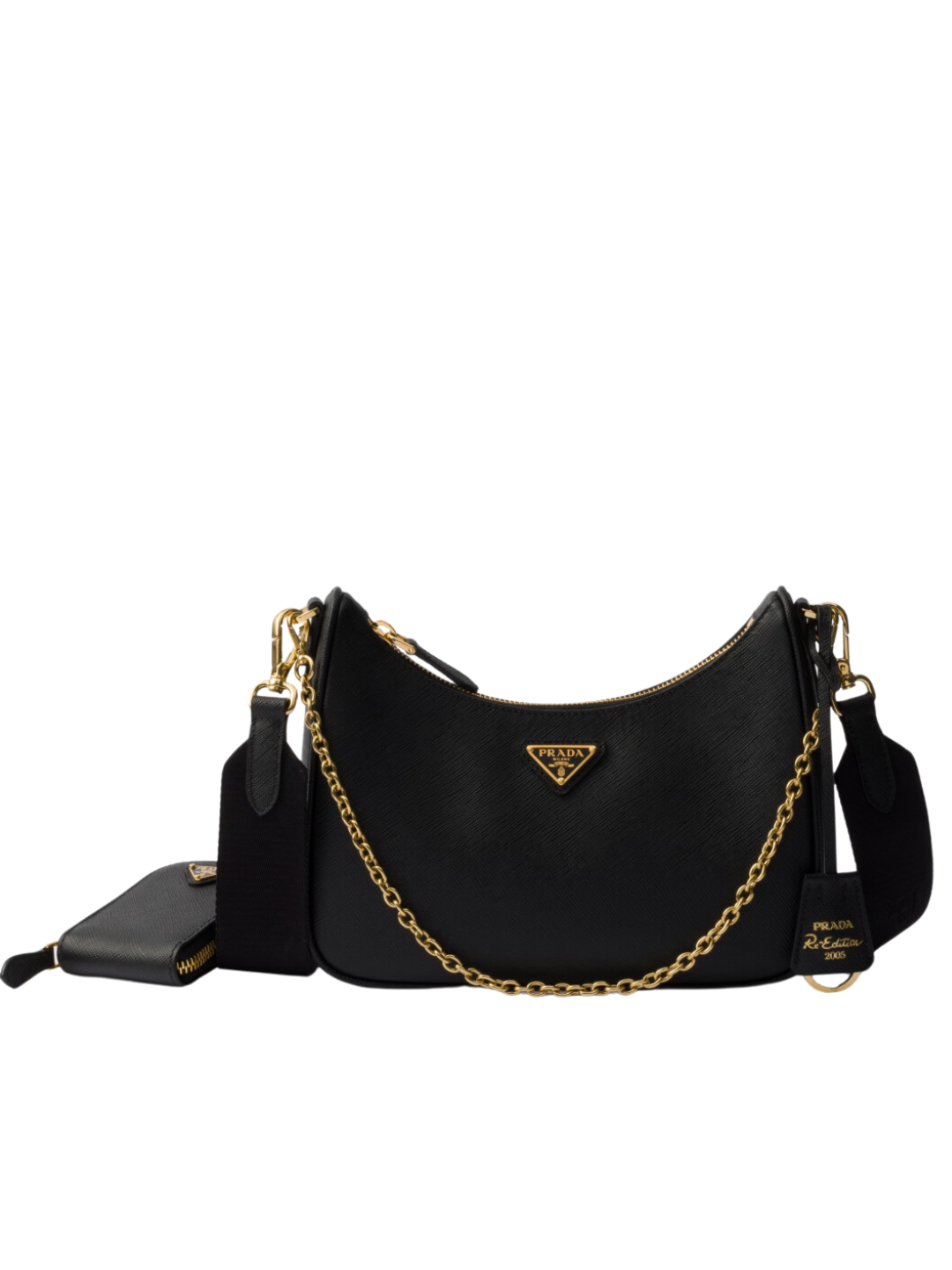 Prada Re Edition Bag Black Leather GHW