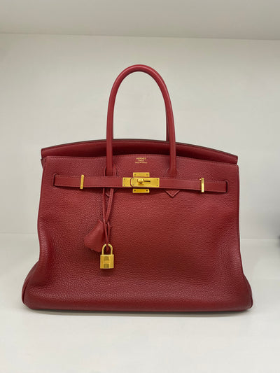 Hermes Birkin 35 Rogue Grenat Togo GHW