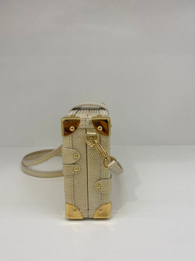 Louis Vuitton Petite Malle Lizard Gold