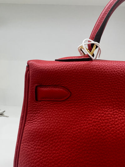 Hermes Kelly 32 Togo - Capucine PHW