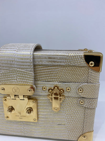 Louis Vuitton Petite Malle Lizard Gold