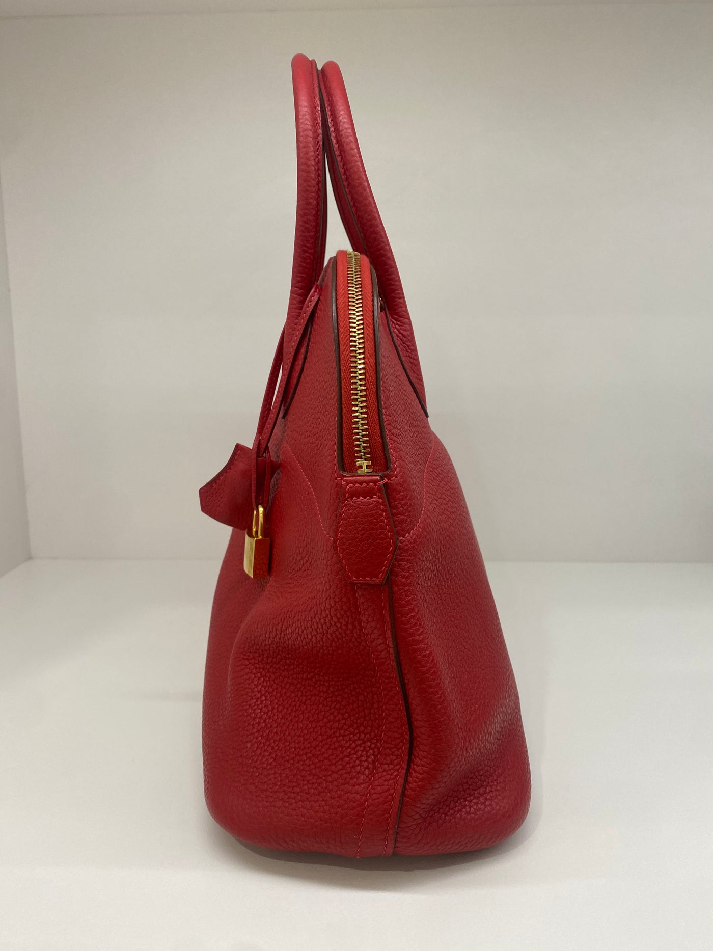 Hermes Birkin 35 Candy Rouge Casque/ Blue Thalassa ALC0882