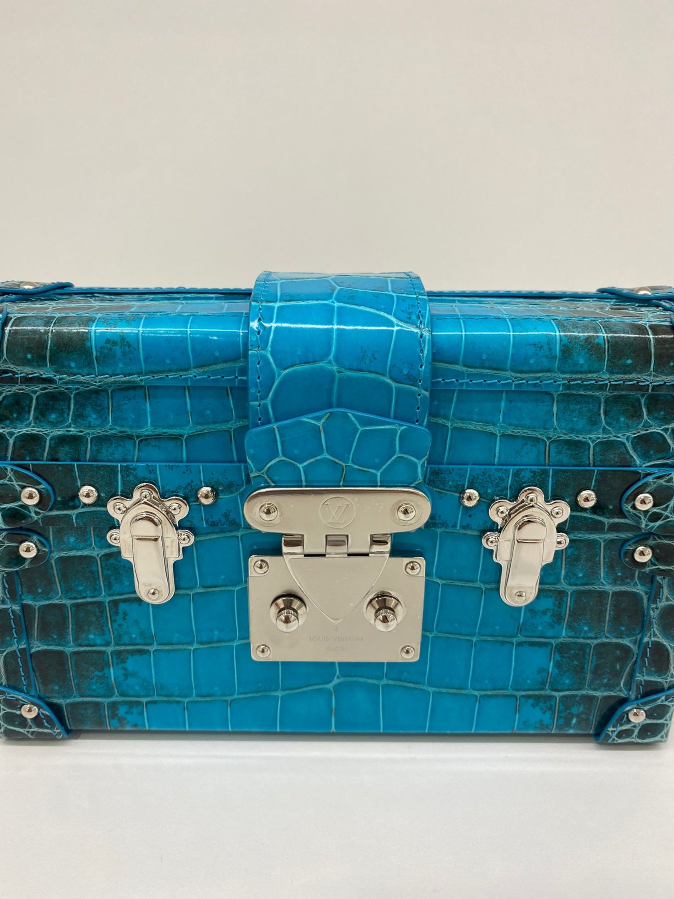 Louis Vuitton Petite Malle Blue - Sahara Alligator