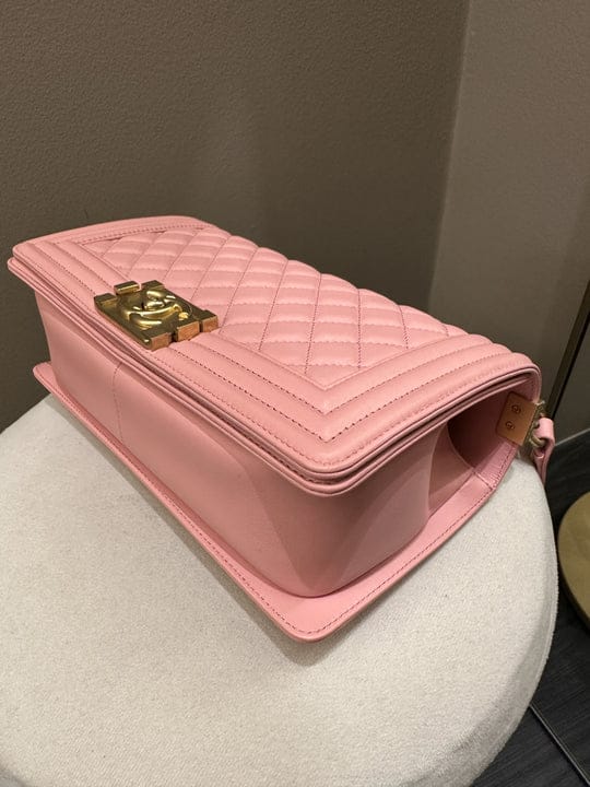 Chanel Boy Old Medium Sakura Pink GHW (OE)