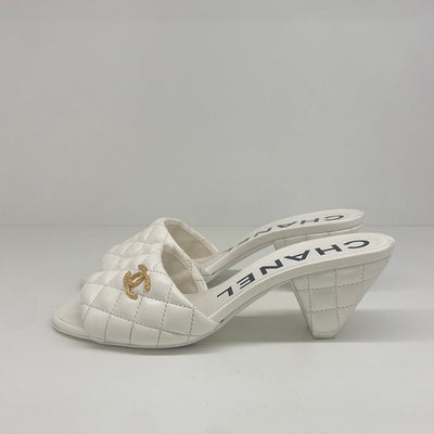 Chanel White Pumps Size 38C - SOLD