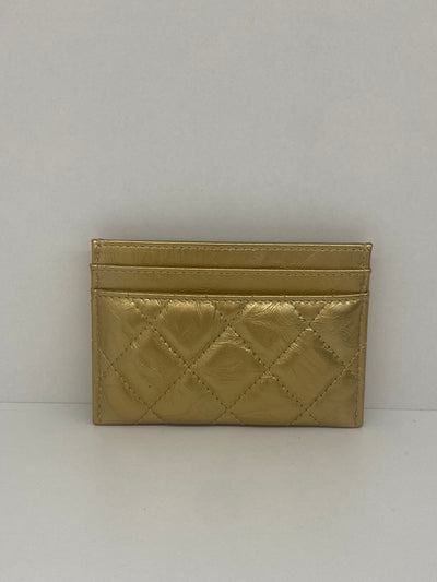 Chanel Card Holder Gold - SOLD