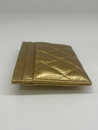 Chanel Card Holder Gold - SOLD