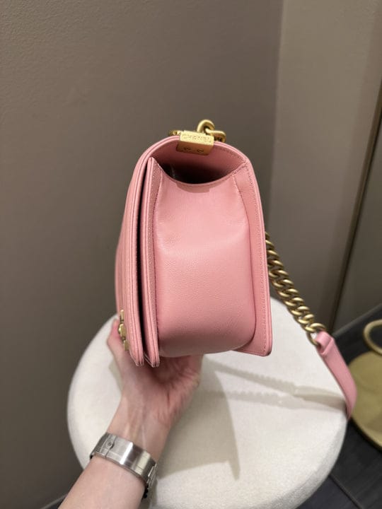 Chanel Boy Old Medium Sakura Pink GHW (OE)