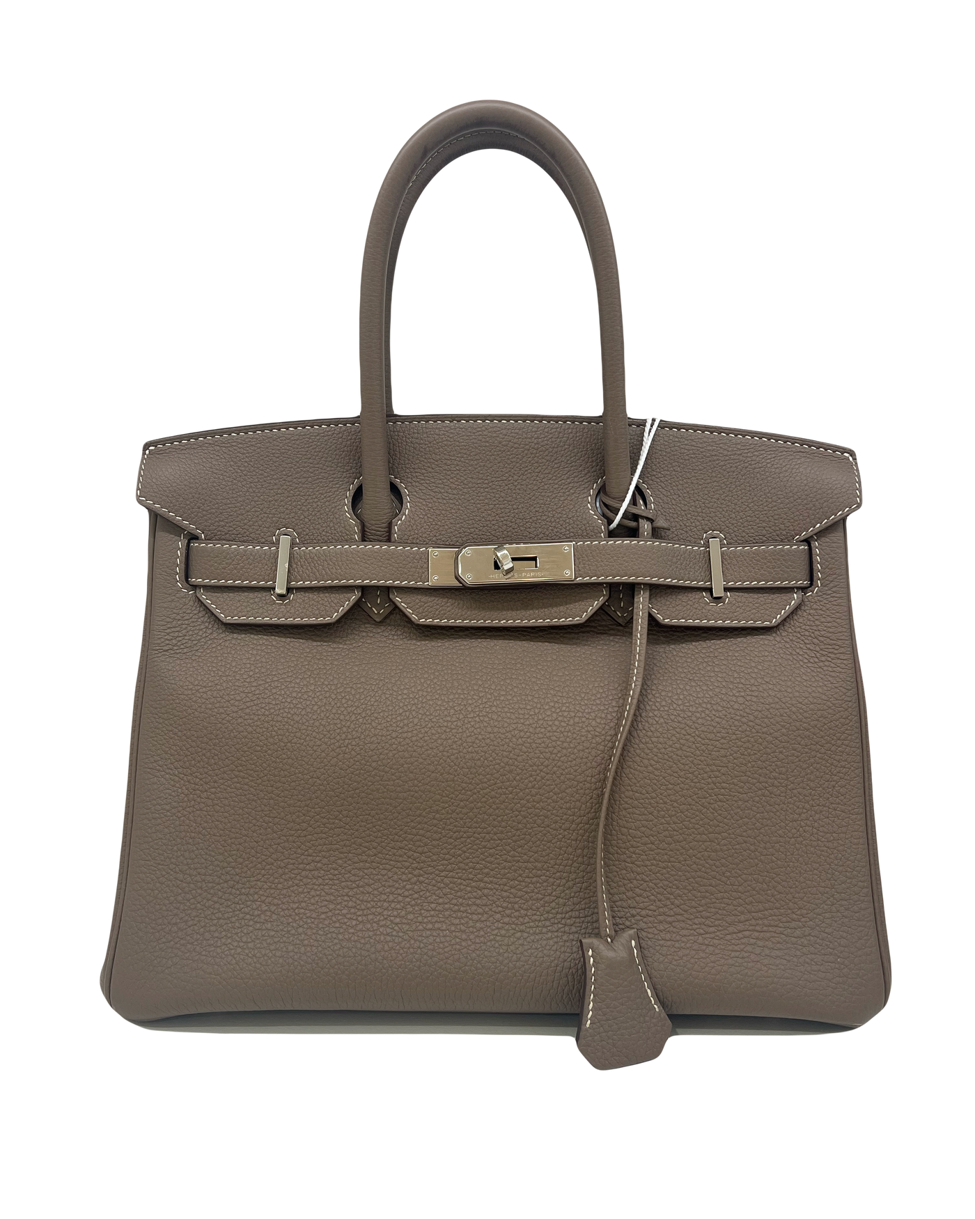 Hermes Birkin 30 Etoupe PHW Stamp A