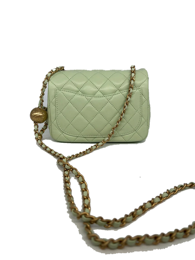 Chanel Pearl Crush Mini Mint Green GHW - SOLD